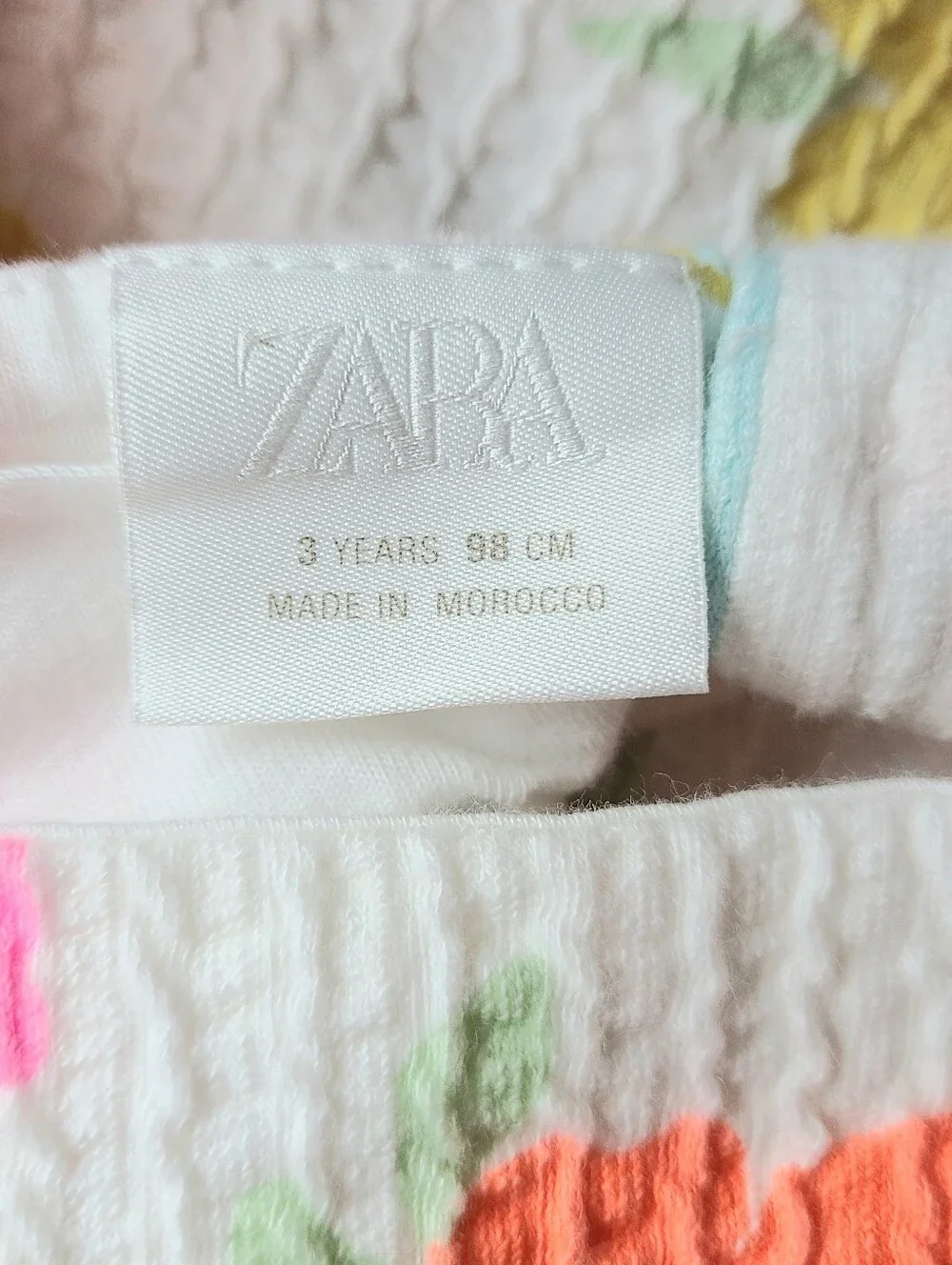 Zara Colorful Floral Print Cotton Dress